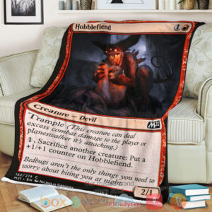 Game Magic The Gathering M21 152 Hobblefiend Fleece Blanket