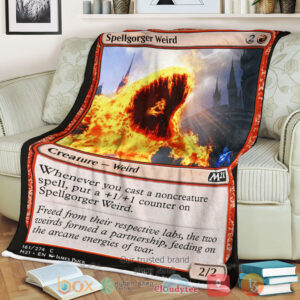 Game Magic The Gathering M21 161 Spellgorger Weird Fleece Blanket