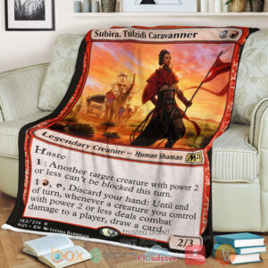 Game Magic The Gathering M21 162 Subira Tulzidi Caravanner Fleece Blanket
