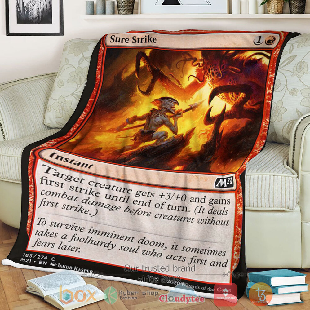 Game Magic The Gathering M21 163 Sure Strike Fleece Blanket Game Magic The Gathering M21 163 Sure Strike Fleece Blanket