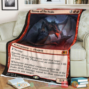 Game Magic The Gathering M21 164 Terror Of The Peaks Fleece Blanket