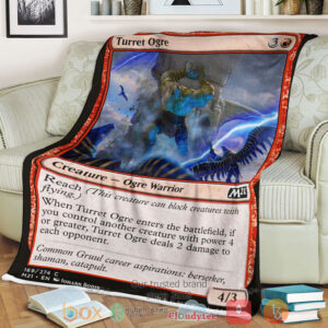 Game Magic The Gathering M21 169 Turret Ogre Fleece Blanket