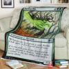 Game Magic The Gathering M21 174 Burlfist Oak Fleece Blanket