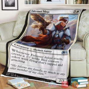 Game Magic The Gathering M21 18 Falconer Adept Fleece Blanket