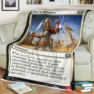 Game Magic The Gathering M21 19 Feat Of Resistance Fleece Blanket