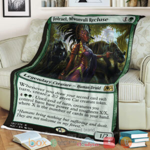 Game Magic The Gathering M21 191 Jolrael Mwonvuli Recluse Fleece Blanket