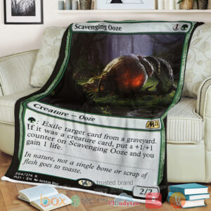 Game Magic The Gathering M21 204 Scavenging Ooze Fleece Blanket