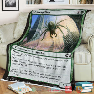 Game Magic The Gathering M21 207 Snarespinner Fleece Blanket