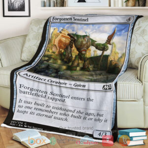 Game Magic The Gathering M21 231 Forgotten Sentinel Fleece Blanket