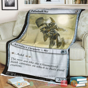 Game Magic The Gathering M21 234 Palladium Myr Fleece Blanket