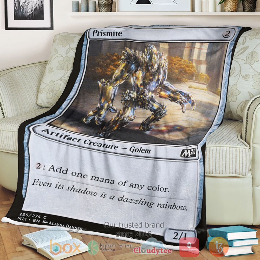 Game Magic The Gathering M21 235 Prismite Fleece Blanket Game Magic The Gathering M21 235 Prismite Fleece Blanket