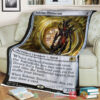 Game Magic The Gathering M21 239 Solemn Simulacrum Fleece Blanket