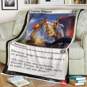Game Magic The Gathering M21 24 Legion S Judgment Fleece Blanket