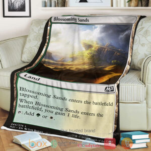 Game Magic The Gathering M21 244 Blossoming Sands Fleece Blanket