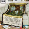 Game Magic The Gathering M21 246 Fabled Passage Fleece Blanket