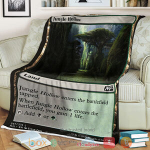 Game Magic The Gathering M21 247 Jungle Hollow Fleece Blanket