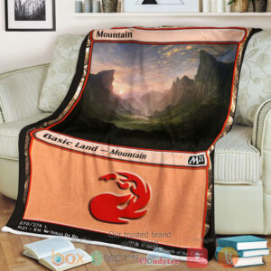Game Magic The Gathering M21 270 Mountain Fleece Blanket