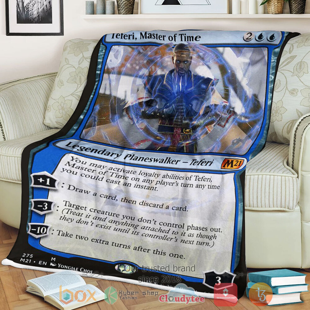 Game Magic The Gathering M21 275 Teferi Master Of Time Fleece Blanket Game Magic The Gathering M21 275 Teferi Master Of Time Fleece Blanket