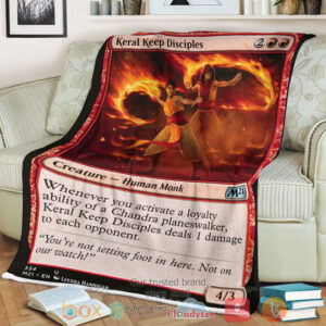 Game Magic The Gathering M21 334 Keral Keep Disciples Fleece Blanket