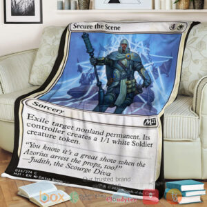 Game Magic The Gathering M21 35 Secure The Scene Fleece Blanket