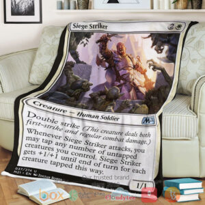 Game Magic The Gathering M21 37 Siege Striker Fleece Blanket
