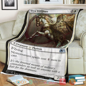 Game Magic The Gathering M21 43 Vryn Wingmare Fleece Blanket