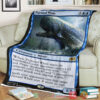 Game Magic The Gathering M21 60 Pursued Whale Fleece Blanket