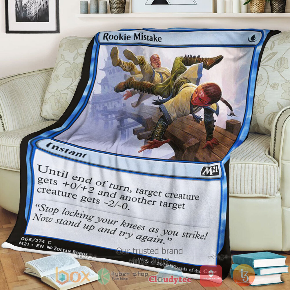 Game Magic The Gathering M21 66 Rookie Mistake Fleece Blanket Game Magic The Gathering M21 66 Rookie Mistake Fleece Blanket