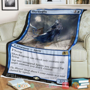 Game Magic The Gathering M21 70 Shacklegeist Fleece Blanket