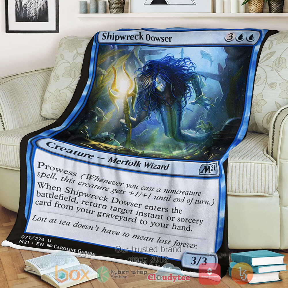 Game Magic The Gathering M21 71 Shipwreck Dowser Fleece Blanket Game Magic The Gathering M21 71 Shipwreck Dowser Fleece Blanket