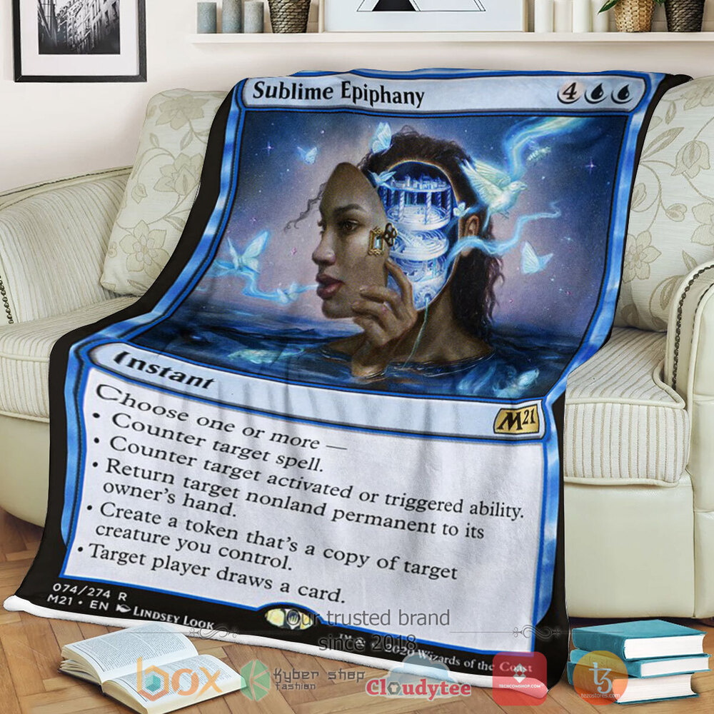 Game Magic The Gathering M21 74 Sublime Epiphany Fleece Blanket Game Magic The Gathering M21 74 Sublime Epiphany Fleece Blanket