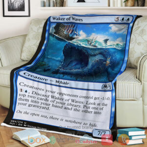 Game Magic The Gathering M21 84 Waker Of Waves Fleece Blanket