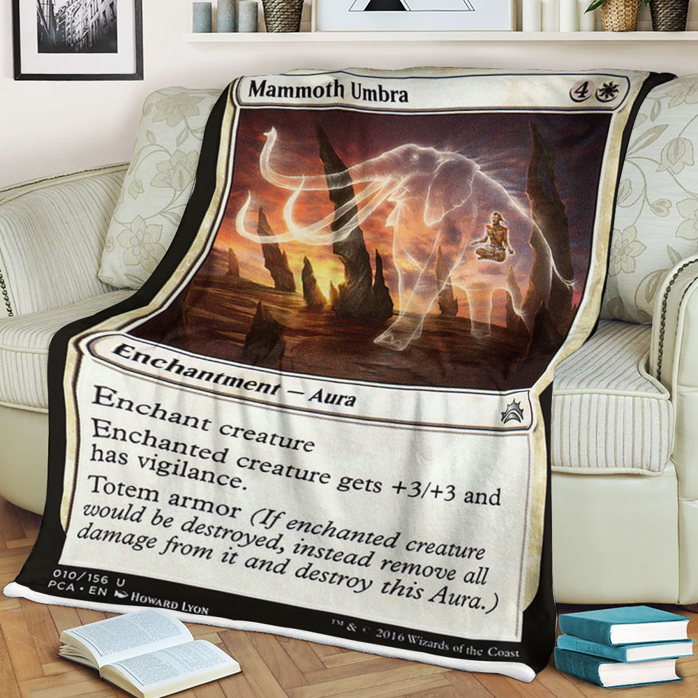 Game Magic The Gathering Mammoth Umbra Sherpa Blanket Game Magic The Gathering Mammoth Umbra Sherpa Blanket