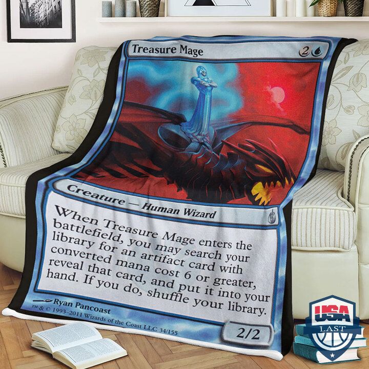 Game-Magic-The-Gathering-Mbs-34-Treasure-Mage-Quilt-Blanket-1