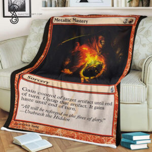 Game Magic The Gathering Metallic Mastery Blanket