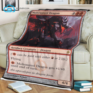 Game Magic The Gathering Moltensteel Dragon Blanket