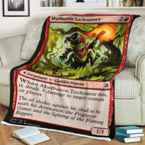 Game Magic The Gathering Mudbutton Torchrunner Sherpa Blanket