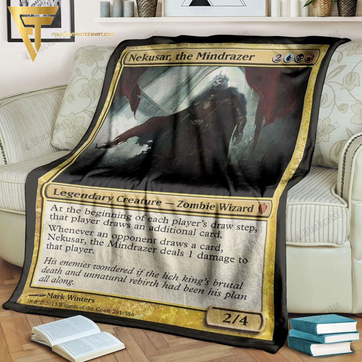Game Magic The Gathering Nekusar The Mindrazer All Over Print Blanket Game Magic The Gathering Nekusar The Mindrazer All Over Print Blanket
