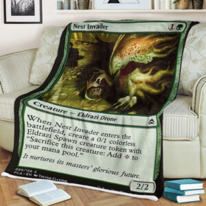 Game Magic The Gathering Nest Invader Sherpa Blanket