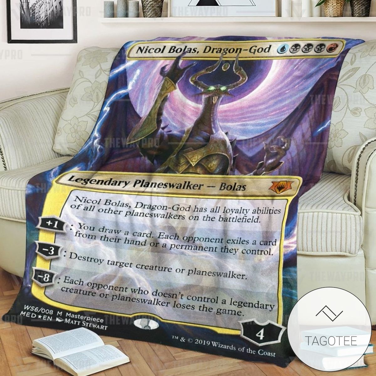 Game Magic The Gathering Nicol Bolas Dragon God Custom Soft Blanket Game Magic The Gathering Nicol Bolas Dragon God Custom Soft Blanket