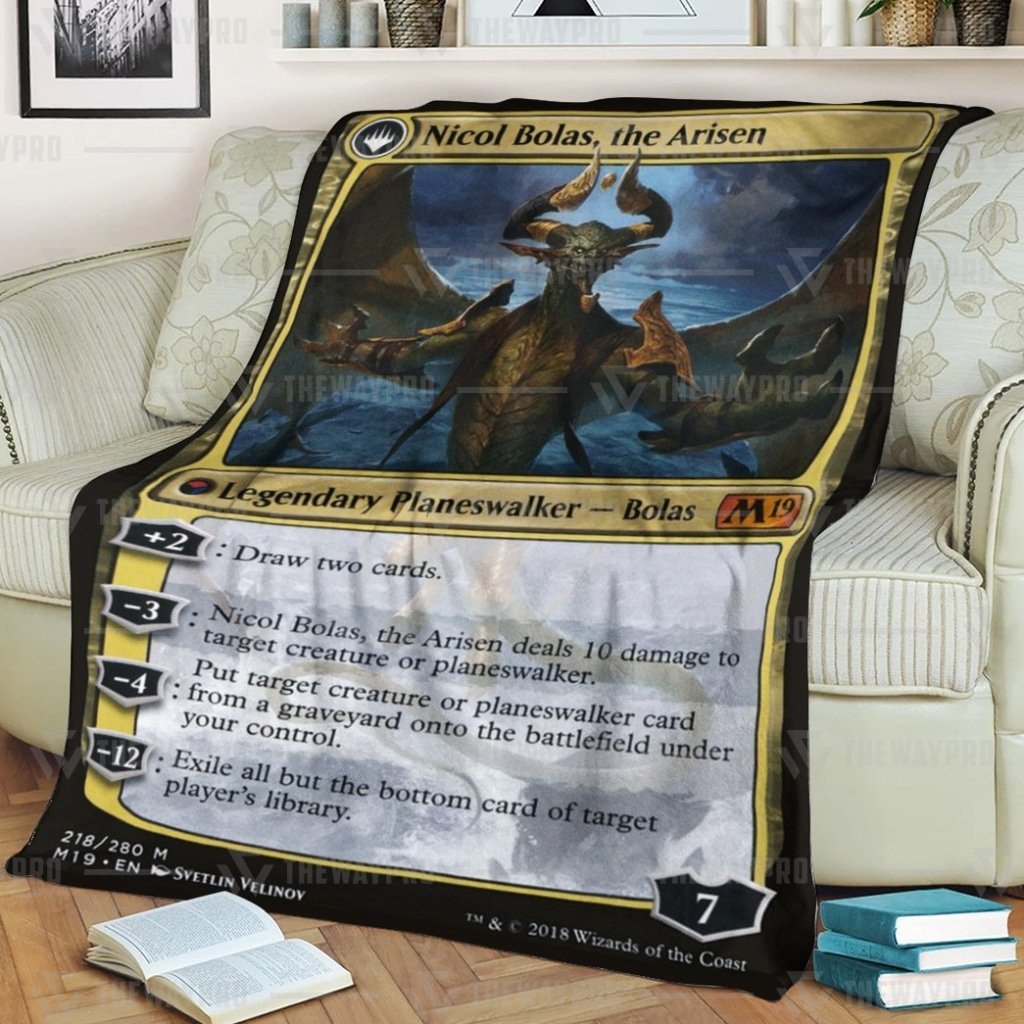Game Magic The Gathering Nicol Bolas The Arisen Blanket Game Magic The Gathering Nicol Bolas The Arisen Blanket