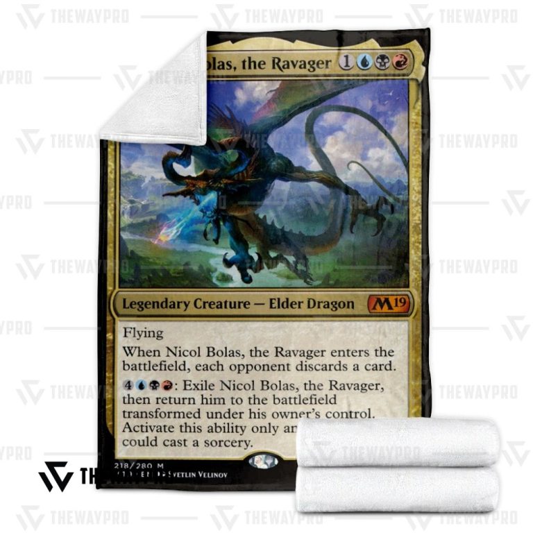 Game-Magic-The-Gathering-Nicol-Bolas-The-Ravager-Blanket-2