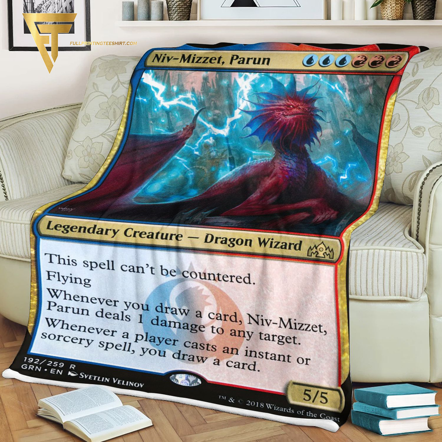 Game Magic The Gathering Niv Mizzet Parun Blanket Game Magic The Gathering Niv Mizzet Parun Blanket