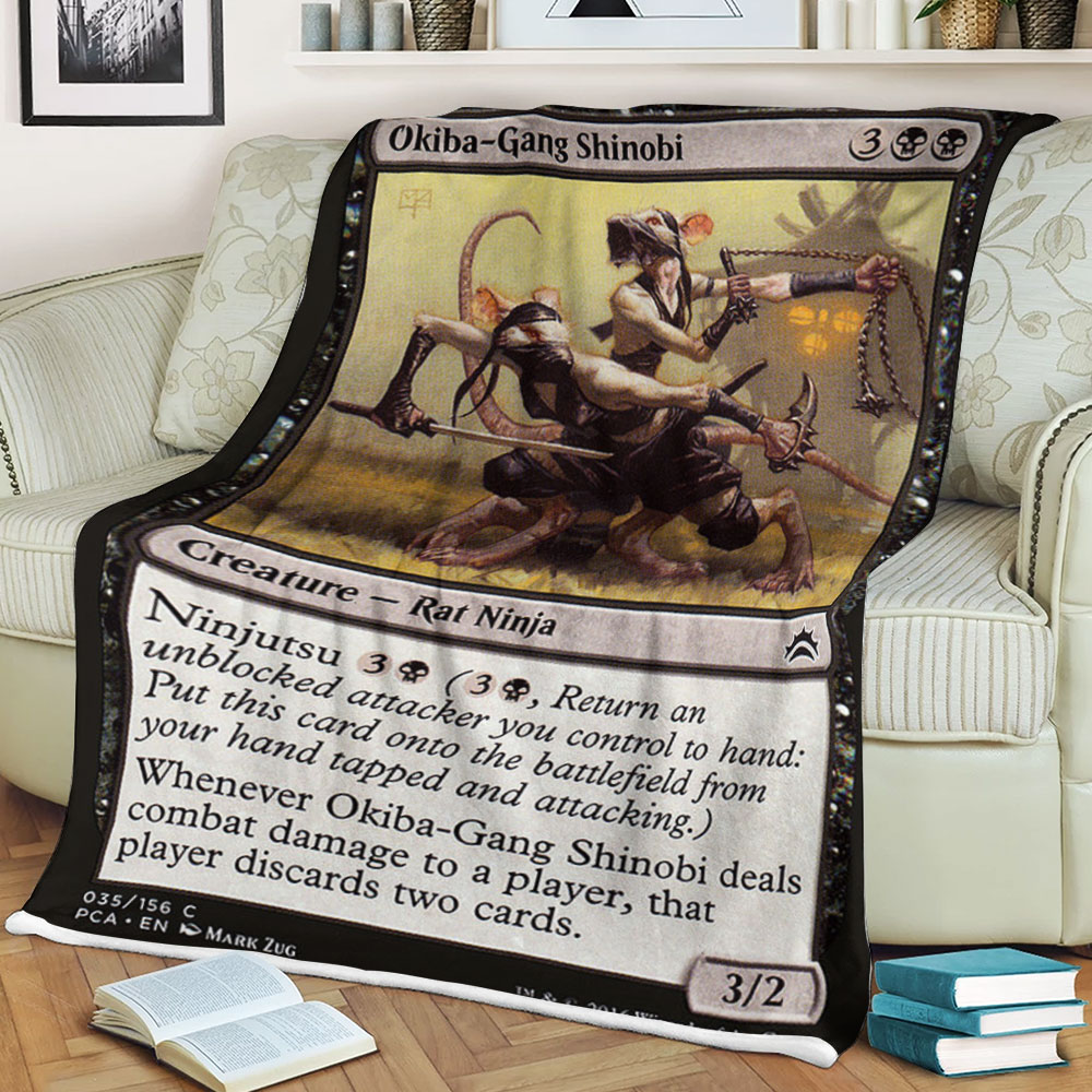 Game Magic The Gathering Okiba Gang Shinobi Sherpa Blanket Game Magic The Gathering Okiba Gang Shinobi Sherpa Blanket