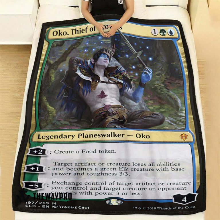 Game-Magic-The-Gathering-Oko-Thief-Of-Crowns-Blanket-1