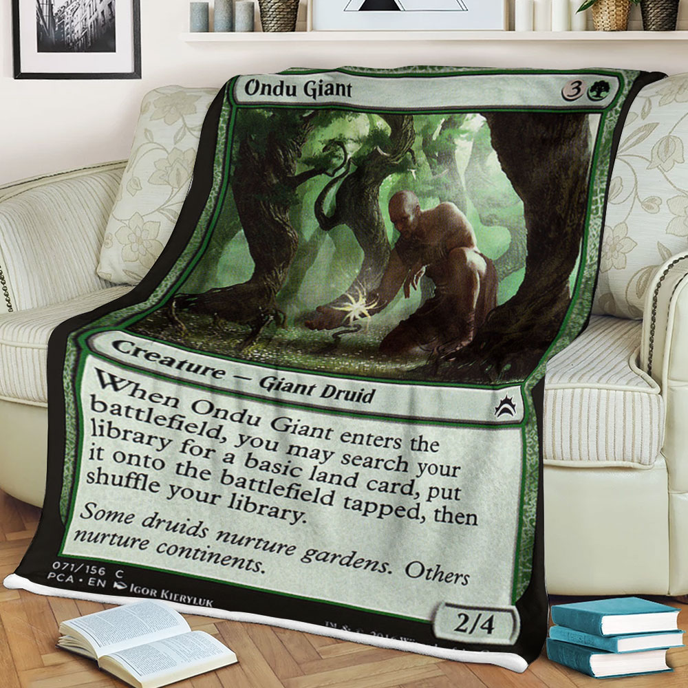 Game Magic The Gathering Ondu Giant Sherpa Blanket Game Magic The Gathering Ondu Giant Sherpa Blanket