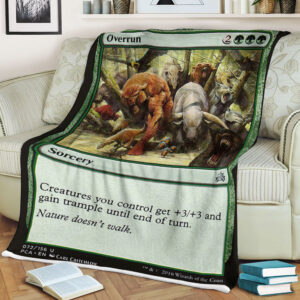 Game Magic The Gathering Overrun Sherpa Blanket