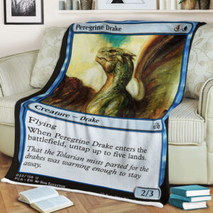 Game Magic The Gathering Peregrine Drake Sherpa Blanket