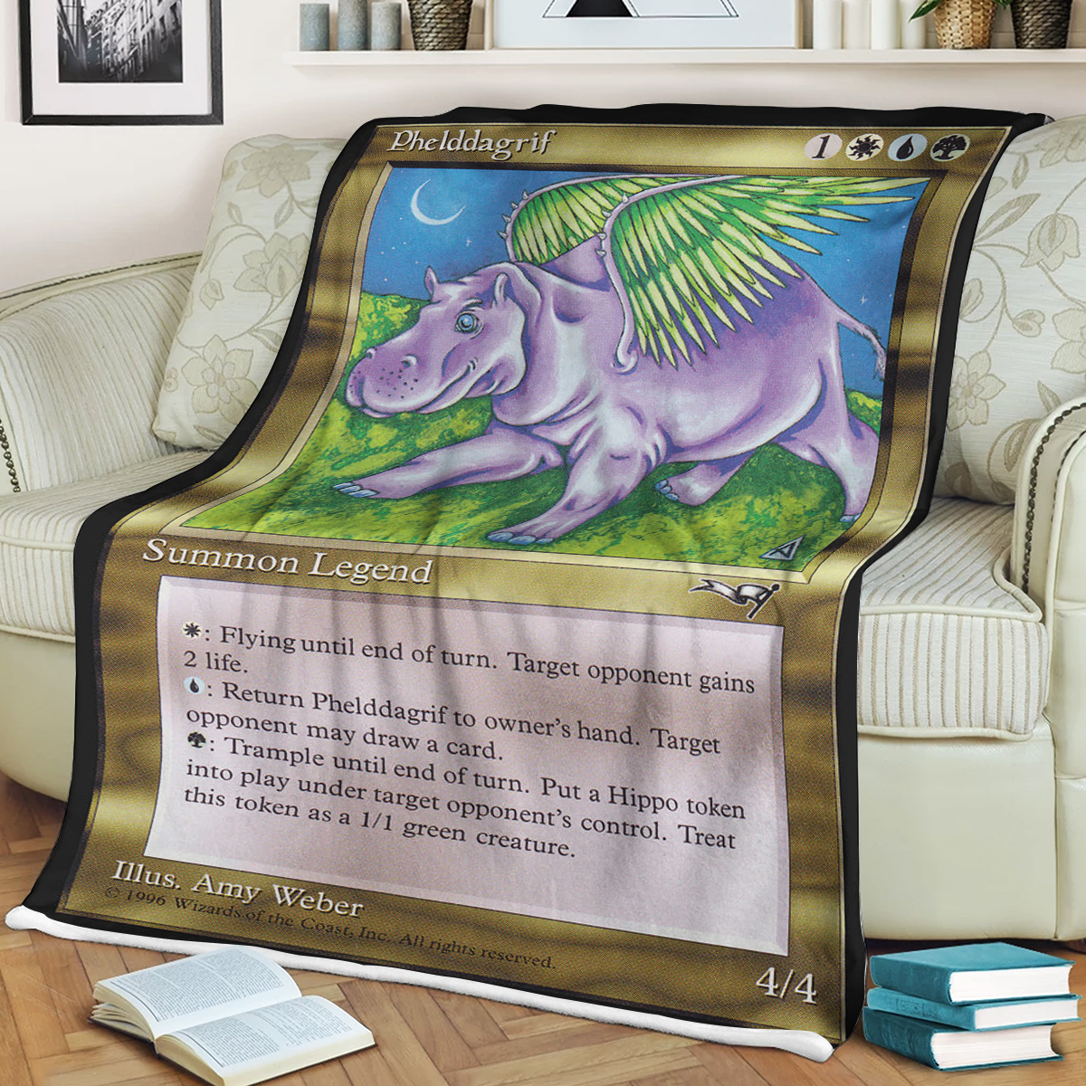 Game Magic The Gathering Phelddagrif Sherpa Blanket 2 Game Magic The Gathering Phelddagrif Sherpa Blanket 2
