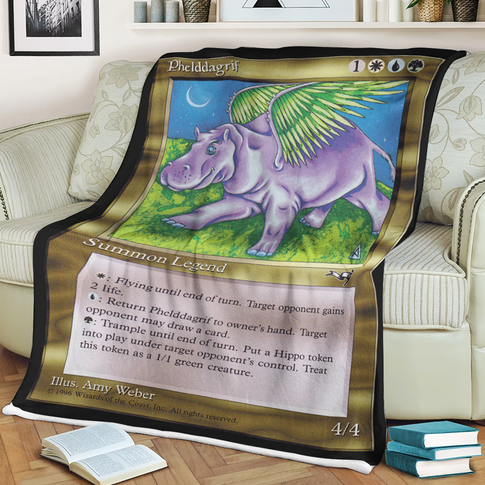 Game Magic The Gathering Phelddagrif Sherpa Blanket Game Magic The Gathering Phelddagrif Sherpa Blanket